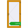 Pricing Entrance doors 1100x2200 mm DOOR KORSA ALU STANDARD 72 RAL 1006 Maize yellow two-sided. Price: 1419,12 €