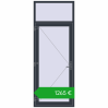 Pricing Entrance doors 1000x2600 mm DOOR KORSA OPTIMUM REHAU BRILLANT ANTHRACITE_GREY_STRUKTURAL two-sided. Price: 1265,26 €