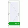 Pricing Entrance doors 900x2100 mm DOOR KORSA ALU STANDARD 72 RAL 9016 Traffic white two-sided. Price: 894,07 €