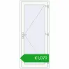 Pricing Entrance doors 900x2100 mm DOOR ENERGY-SAVING REHAU SYNEGO RAL 9016 Traffic white two-sided. Price: 1079,25 €