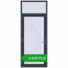 Pricing Entrance doors 1020x2560 mm DOOR KORSA OPTIMUM REHAU BRILLANT ANTHRACITE_GREY_STRUKTURAL two-sided. Price: 4 630.21 PLN