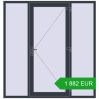 Ustalenie cen Drzwi zewnętrzne 2000x2100 mm DOOR KORSA OPTIMUM REHAU BRILLANT ANTHRACITE_GREY_STRUKTURAL zewnętrzny. Cena: 1 882.16 EUR