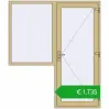 Ustalenie cen Drzwi zewnętrzne 1800x2100 mm DOOR ALU STANDARD 72 RAL 1000 Green beige dwustronny. Cena: 1734,54 €
