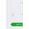 Pricing Entrance doors 1200x2100 mm DOOR KORSA ENERGY-SAVING REHAU SYNEGO RAL 9016 Traffic white two-sided. Price: 4843,35 zł
