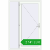 Pricing Entrance doors 1400x2100 mm DOOR KORSA ENERGY-SAVING REHAU SYNEGO RAL 9016 Traffic white two-sided. Price: 2 140.73 EUR