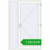 Pricing Entrance doors 1400x2100 mm DOOR KORSA OPTIMUM REHAU BRILLANT RAL 9016 Traffic white two-sided. Price: 1 262.59 EUR