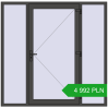 Pricing Entrance doors 2000x1970 mm DOOR KORSA OPTIMUM REHAU BRILLANT BASALT_GREY two-sided. Price: 4991,77 zł