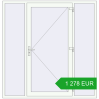 Pricing Entrance doors 1980x2045 mm DOOR KORSA OPTIMUM REHAU BRILLANT RAL 9016 Traffic white two-sided. Price: 1 278.19 EUR