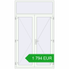 Pricing Entrance doors 1500x2600 mm DOOR KORSA OPTIMUM REHAU BRILLANT RAL 9016 Traffic white two-sided. Price: 1 794.49 EUR