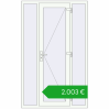 Pricing Entrance doors 1300x2100 mm DOOR ALU STANDARD 72 RAL 9016 Traffic white two-sided. Price: 2003,10 €