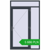 Pricing Entrance doors 1400x2300 mm DOOR KORSA OPTIMUM REHAU BRILLANT ANTHRACITE_GREY_STRUKTURAL two-sided. Price: 5 685.64 PLN