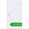 Pricing Entrance doors 1070x2050 mm DOOR KORSA OPTIMUM REHAU BRILLANT RAL 9016 Traffic white two-sided. Price: 4 340.49 PLN