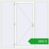 Pricing Entrance doors 2400x2400 mm DOOR KORSA ENERGY-SAVING REHAU SYNEGO RAL 9016 Traffic white two-sided. Price: 2881,67 €