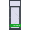 Ustalenie cen Drzwi zewnętrzne 1000x2500 mm DOOR KORSA ENERGY-SAVING REHAU SYNEGO ANTHRACITE_GREY_STRUKTURAL dwustronny. Cena: 6 913.4 PLN