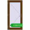 Pricing Entrance doors 930x1830 mm DOOR KORSA OPTIMUM REHAU BRILLANT WALNUT two-sided. Price: 4 536.3 PLN