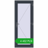 Pricing Entrance doors 800x2000 mm DOOR KORSA OPTIMUM REHAU BRILLANT ANTHRACITE_GREY_STRUKTURAL two-sided. Price: 4 451.61 PLN