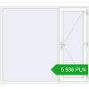 Pricing Entrance doors 2400x2100 mm DOOR KORSA OPTIMUM REHAU BRILLANT RAL 9016 Traffic white two-sided. Price: 5 936.4 PLN