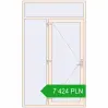 Pricing Entrance doors 1500x2500 mm DOOR KORSA ENERGY-SAVING REHAU SYNEGO CREAME_WHITE_50L-2 two-sided. Price: 7 423.87 PLN
