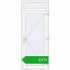 Ustalenie cen Drzwi zewnętrzne 900x2300 mm DOOR OPTIMUM REHAU BRILLANT RAL 9016 Traffic white dwustronny. Cena: 619,44 €