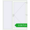 Pricing Entrance doors 1800x2175 mm DOOR KORSA ENERGY-SAVING REHAU SYNEGO RAL 9016 Traffic white two-sided. Price: 9 838.12 PLN