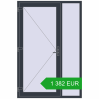 Ustalenie cen Drzwi zewnętrzne 1400x2100 mm DOOR KORSA ENERGY-SAVING REHAU SYNEGO ANTHRACITE_GREY_STRUKTURAL dwustronny. Cena: 1 381.89 EUR