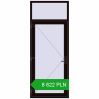 Pricing Entrance doors 1020x2560 mm DOOR KORSA ENERGY-SAVING REHAU SYNEGO BLACK_BROWN two-sided. Price: 8 622.15 PLN