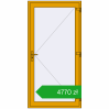 Ustalenie cen Drzwi zewnętrzne 1100x2200 mm DOOR ALU STANDARD 72 RAL 1004 Golden yellow dwustronny. Cena: 4769,71 zł
