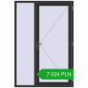 Pricing Entrance doors 1500x2200 mm DOOR KORSA ENERGY-SAVING REHAU SYNEGO ANTHRACITE_GREY_GLATT two-sided. Price: 7 024.48 PLN