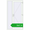 Ustalenie cen Drzwi zewnętrzne 1200x2200 mm DOOR KORSA OPTIMUM REHAU BRILLANT RAL 9016 Traffic white dwustronny. Cena: 3666,94 zł