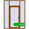 Ustalenie cen Drzwi zewnętrzne 1800x2400 mm DOOR KORSA OPTIMUM REHAU BRILLANT GOLDEN OAK dwustronny. Cena: 1562,14 €