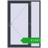 Ustalenie cen Drzwi zewnętrzne 1470x2100 mm DOOR KORSA OPTIMUM REHAU BRILLANT ANTHRACITE_GREY_STRUKTURAL dwustronny. Cena: 1041,18 €