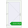Ustalenie cen Drzwi zewnętrzne 1100x2000 mm DOOR KORSA ALU STANDARD 72 RAL 9016 Traffic white dwustronny. Cena: 5 510.84 PLN