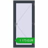 Pricing Entrance doors 1000x2200 mm DOOR KORSA OPTIMUM REHAU BRILLANT ANTHRACITE_GREY_STRUKTURAL two-sided. Price: 1 172.74 EUR