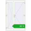 Pricing Internal doors 1300x2050 mm REHAU BASE 60 (Z74) RAL 9016 Traffic white two-sided. Price: 886,79 €