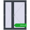 Pricing Internal doors 1600x2050 mm REHAU BASE 60 TERRACE (Т94) ANTHRACITE_GREY_STRUKTURAL two-sided. Price: 3914,00 zł