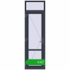 Ustalenie cen Drzwi wewnętrzne 700x2350 mm REHAU BASE 60 (Z74) ANTHRACITE_GREY_STRUKTURAL dwustronny. Cena: 426,69 €