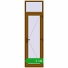 Pricing Internal doors 700x2500 mm REHAU BASE 60 (Z74) GOLDEN OAK two-sided. Price: 888,29 €