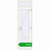 Pricing Internal doors 650x2280 mm REHAU BASE 60 (Z74) RAL 9016 Traffic white two-sided. Price: 573,10 €