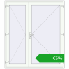Ustalenie cen Drzwi wewnętrzne 1800x2050 mm REHAU BASE 60 TERRACE (Т94) RAL 9016 Traffic white dwustronny. Cena: 596,15 €