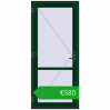 Pricing Internal doors 950x2140 mm REHAU BASE 60 (Z74) MOSS_GREEN two-sided. Price: 773,40 €