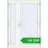 Pricing Internal doors 1400x2000 mm REHAU BASE 60 (Z74) RAL 9016 Traffic white two-sided. Price: 665.76 EUR