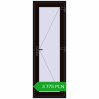 Pricing Internal doors 700x2050 mm REHAU OPTIMUM 70 TERRACE (Т94) BLACK_BROWN two-sided. Price: 3 775.45 PLN