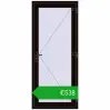 Pricing Internal doors 900x2100 mm REHAU BASE 60 TERRACE (Т94) BLACK_BROWN two-sided. Price: 537,76 €