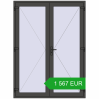Pricing Internal doors 1700x2300 mm REHAU OPTIMUM 70 (Z74) BASALT_GREY two-sided. Price: 1 567.17 EUR