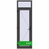 Pricing Internal doors 740x2370 mm REHAU BASE 60 TERRACE (Т94) BASALT_GREY two-sided. Price: 469,41 €