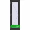 Pricing Internal doors 700x2050 mm REHAU BASE 60 (Z74) ANTHRACITE_GREY_GLATT two-sided. Price: 626,65 €