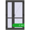 Pricing Internal doors 1300x2050 mm REHAU BASE 60 TERRACE (Т94) BASALT_GREY two-sided. Price: 1199,68 €