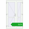 Pricing Internal doors 1200x2050 mm REHAU BASE 60 TERRACE (Т94) RAL 9016 Traffic white two-sided. Price: 676,23 €