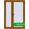 Pricing Internal doors 1600x2200 mm REHAU BASE 60 TERRACE (Т94) GOLDEN OAK two-sided. Price: 3 982.92 PLN