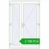 Pricing Internal doors 1300x2050 mm REHAU BASE 60 TERRACE (Т94) RAL 9016 Traffic white two-sided. Price: 2 795.51 PLN